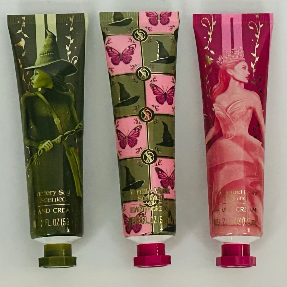 NEW!! Wicked For Good Cosmetic Bag and Three (3) Piece Hand Cream Set (NWT)